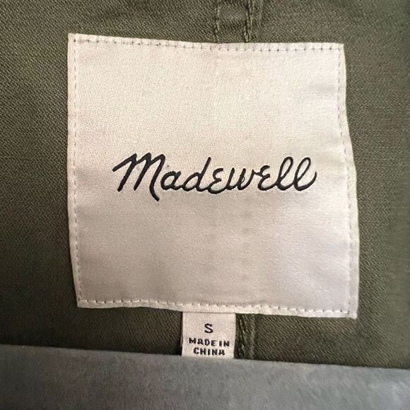 Madewell Green Utility Jacket Size Small - Picture 3 of 4